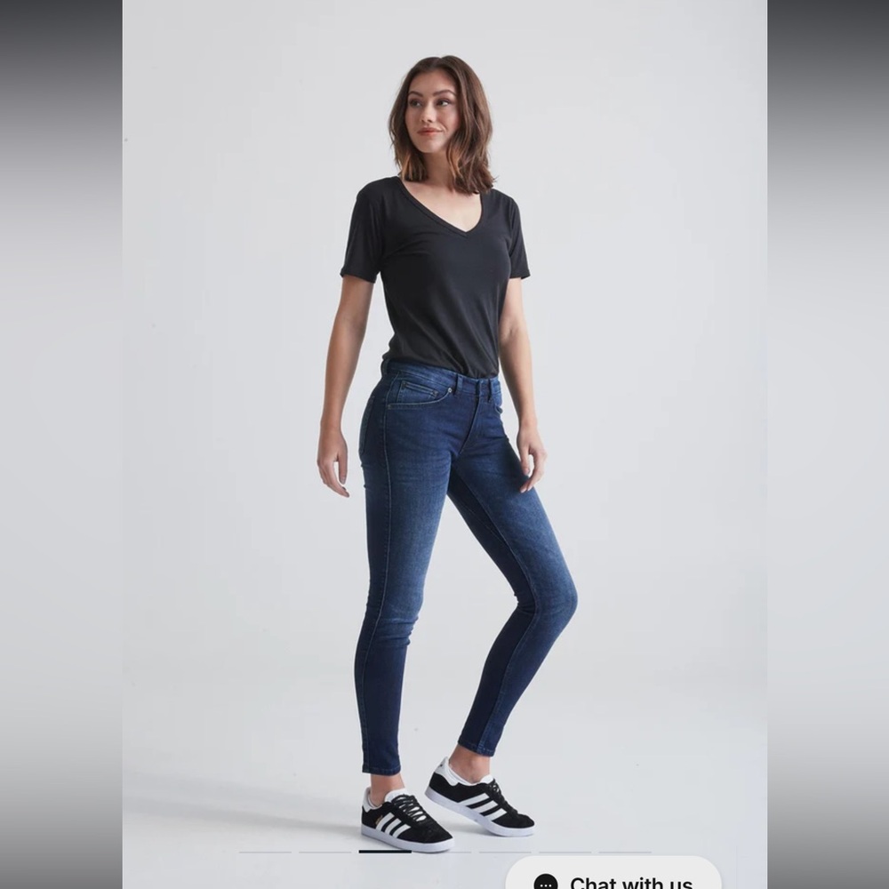 DU/ER Performance Denim Mid Rise Skinny Jeans - Picture 16 of 16